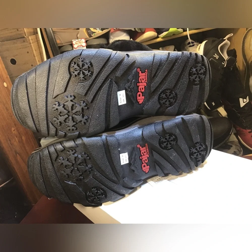 Pajar Alice Lugsole Leather Faux Fur Lined Winter Snow Rain Boots. - Picture 12 of 14